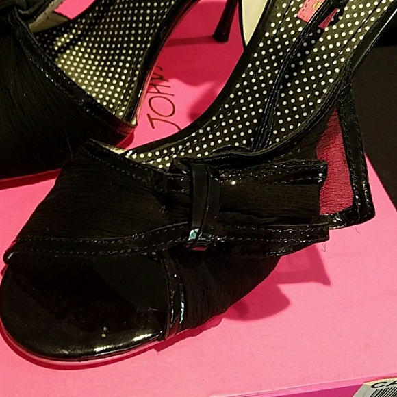 Like New! Betsey Johnson Evening Slingback, Sz 10 - Picture 4 of 4